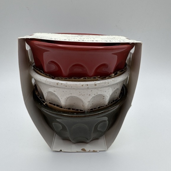 Hearth & Hand Magnolia Mini Bowl Set 3 Christmas Nut Ice Cream Condiments‎ Dips - Picture 3 of 4